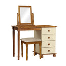 Copenhagen Cream 4 Drawers Dressing Table by Lavishway | Dressing Tables-30166