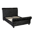 Isabella Crushed Velvet Double Bed by Lavishway | Velvet Bed-35554