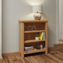 Oregon Oak Small Wide Bookcase by Lavishway | Book Shelves and Cabinets-31670