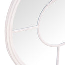 Window Circular White Wall Mirror by Lavishway | Wall Mirrors-36124