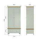 Rutland Gents 2 Doors Wardrobe by Lavishway | Wardrobe-32736