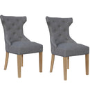 Luxury Button back Dining Chair Set of 2 by Lavishway | Dining Chairs-31099