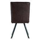 Contemporary Faux Leather Brown Dining Chair by Lavishway | Dining Chairs-32897
