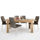 Cortina Extendable Dining Table with 6 Chairs by Lavishway | Dining Table Set-30591