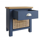 Rutland 1 Drawer 1 Basket Unit Side Table by Lavishway | Bedside Tables-33754