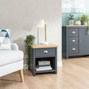 Two Tone 1 Drawer Bedside Cabinet by Lavishway | Bedside Tables-39351
