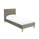 Camden Contemporary Grey Fabric Bed by Lavishway | Fabric Beds-28583