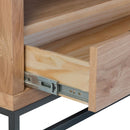 Swellegant Oak Finish Small TV Unit by Lavishway | TV Units Cabinets-32382