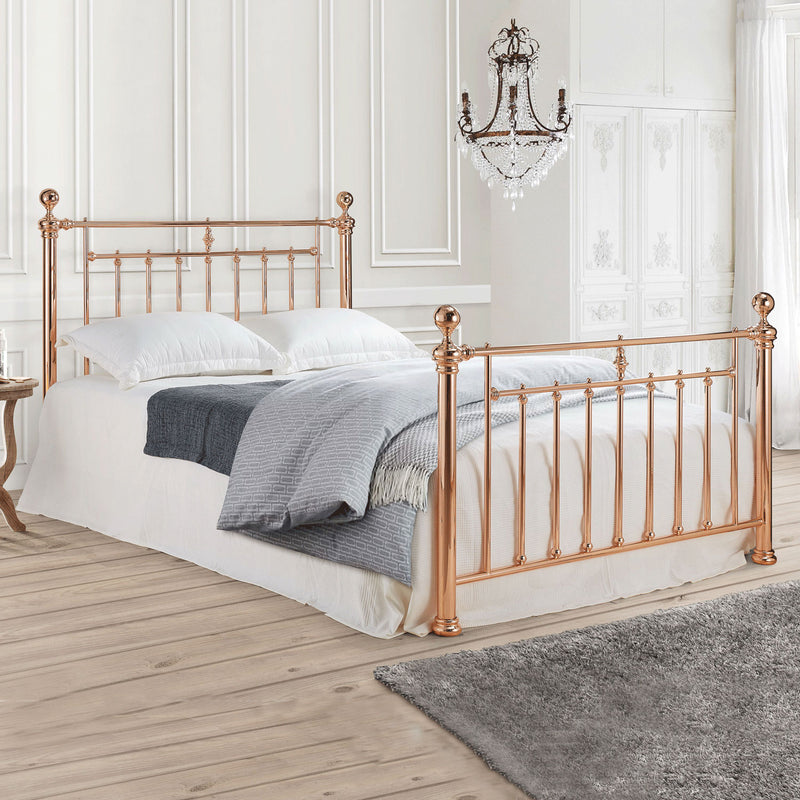 Alexander Contemporary Metal Bed by Lavishway | Metal Beds-31601