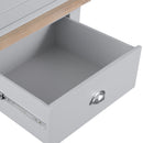 Tattershall Oak Top Single Wardrobe in Grey by Lavishway | Wardrobe-36007