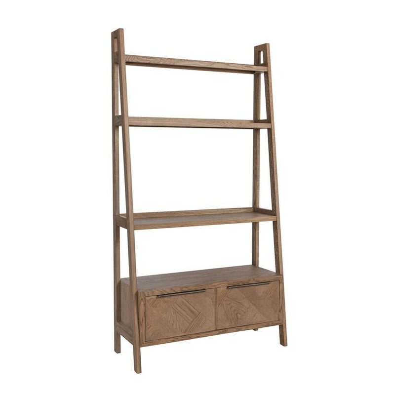 Hamsterley Solid Wood Ladder Bookcase by Lavishway | Book Shelves and Cabinets-31892