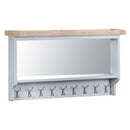 Tattershall Grey Hall Bench Top Mirror by Lavishway | Hall Trees-33067