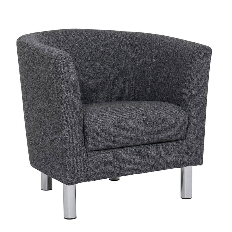 Cleveland Nova Antracit Armchair by Lavishway | Fabric Sofas-30029
