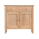 Nordic Oak 2 Doors 1 Drawer Small Sideboard by Lavishway | Sideboards-32201