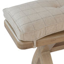 Heirloom Natural Check Cushion Dining Bench by Lavishway | Dining Benches-32805