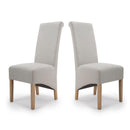Herringbone Fabric Dining Chair Set of 2 by Lavishway | Dining Chairs-37869