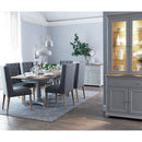 Marseille Oak Top Wine Rack in Soft Grey by Lavishway | Wine Racks-31824