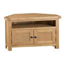 Chunky Solid Oak Corner TV Unit by Lavishway | TV Units Cabinets-37207