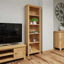 Oregon Rustic Oak Finish Large Bookcase by Lavishway | Book Shelves and Cabinets-36235