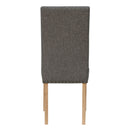 Tweed Fabric Studded Dining Chair Set of 2 by Lavishway | Dining Chairs-30985