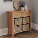Guildford Solid Oak 2 Drawers Cabinet by Lavishway | Hallway Cabinets-32060