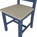 Rutland Fabric Seat Dining Chair Set of 2 by Lavishway | Dining Chairs-36418