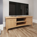 Guildford Solid Oak Large TV Unit by Lavishway | TV Units Cabinets-31990