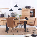 Toros Rustic Oak Large Dining Table by Lavishway | Dining Tables-32744