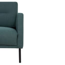 Larvik Fabric 2 Seater Sofa with Black Legs by Lavishway | Fabric Sofas-30348