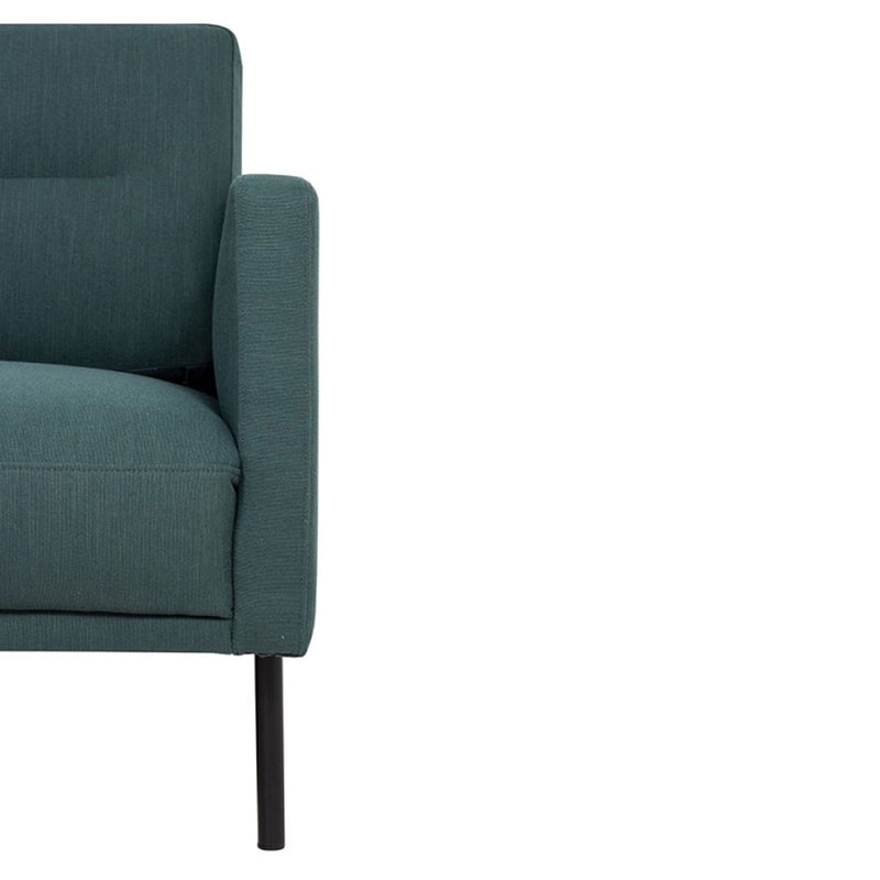 Larvik Fabric 2 Seater Sofa with Black Legs by Lavishway | Fabric Sofas-30348