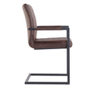 Ashley Brown Upholstered Carver Dining Chair by Lavishway | Dining Chairs-32856