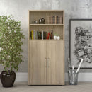 Prima Oak 2 Doors Cabinet With 4 Shelves by Lavishway | Book Shelves and Cabinets-29009