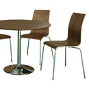 Soho Walnut Veneer Finish Dining Set by Lavishway | Dining Table Set-30937