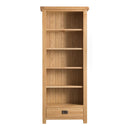 Chunky Solid Oak Narrow Bookcase by Lavishway | Book Shelves and Cabinets-37213