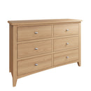 Guildford Solid Oak 6 Drawers Chest by Lavishway | Chest Of Drawers-32082