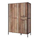 Hoxton 4 Doors Wooden Wardrobe by Lavishway | Wardrobe-35266