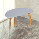 Astro Oval Coloured Top Wooden Coffee Table by Lavishway | Coffee Tables-30778