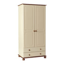 Copenhagen Cream 2 Doors Wardrobe by Lavishway | Wardrobe-30172