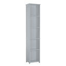 Alaska Grey Wooden Tall Storage Unit by Lavishway | Cupboards & Cabinets-30884