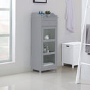 Alaska Grey 1 Glass Door Bathroom Cabinet by Lavishway | Cupboards & Cabinets-30891