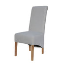 Scroll Back Fabric Dining Chair Set of 2 by Lavishway | Dining Chairs-36155