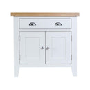 Tattershall Oak Top 2 Door Sideboard in White by Lavishway | Sideboards-33111