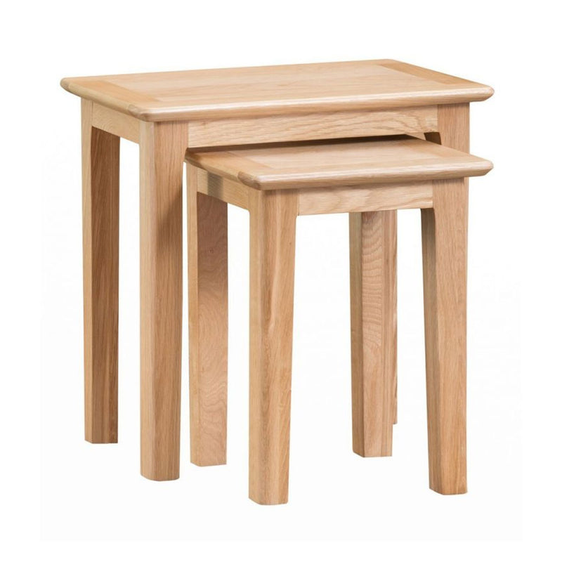 Nordic Classic Oak Nest Of 2 Table by Lavishway | Nest of Tables-32232