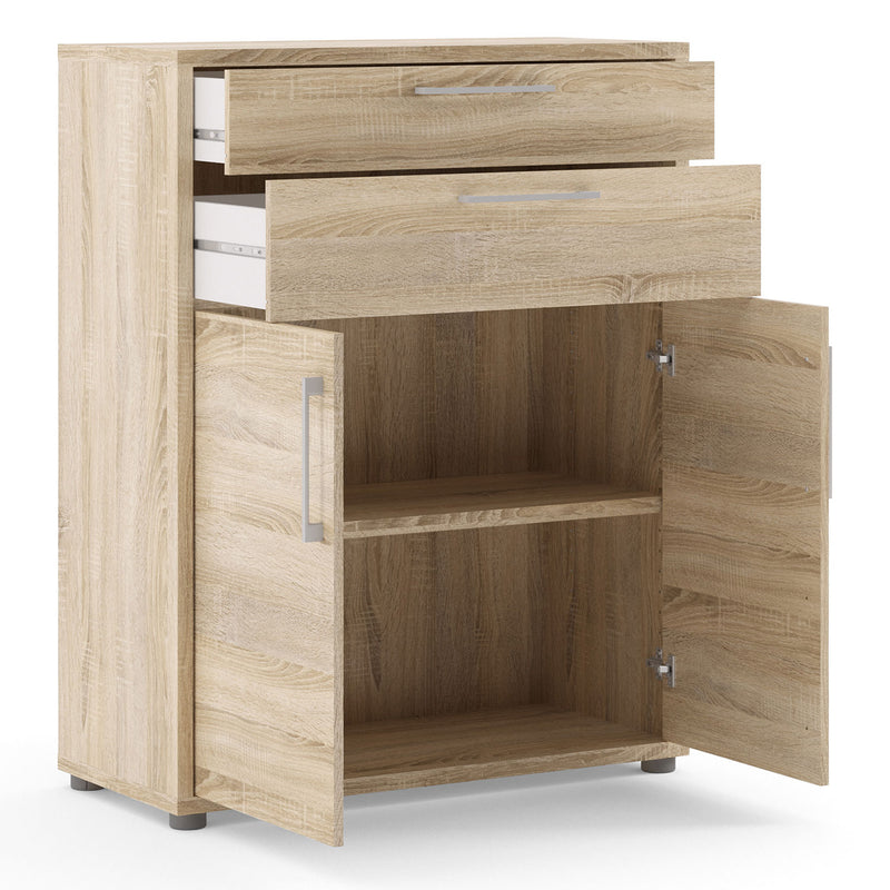 Prima Oak 2 Doors 2 Drawers Filing Cabinet by Lavishway | Filing Cabinets-29253