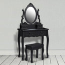 Antoinette Black Dressing Table by Lavishway | Dressing Tables-30830