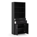 Prima 2 Doors Bookcase with 5 Shelves by Lavishway | Book Shelves and Cabinets-29195