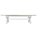 Tattershall Oak Cross Extending White Table by Lavishway | Dining Tables-33135