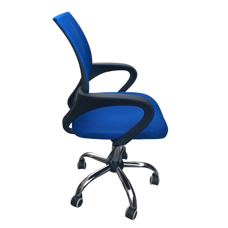 Tate Mesh Back Blue Office Chair by Lavishway | Mesh Chairs-35160