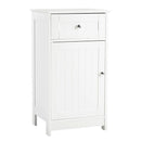 Alaska White Wooden 1 Door Storage Cabinet by Lavishway | Cupboards & Cabinets-30869