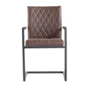 Ashley Brown Upholstered Carver Dining Chair by Lavishway | Dining Chairs-32855